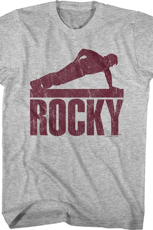 One Armed Pushup Rocky T-Shirtmain product image