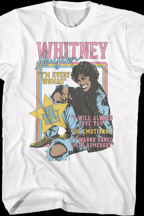 One Night Only Whitney Houston T-Shirtmain product image