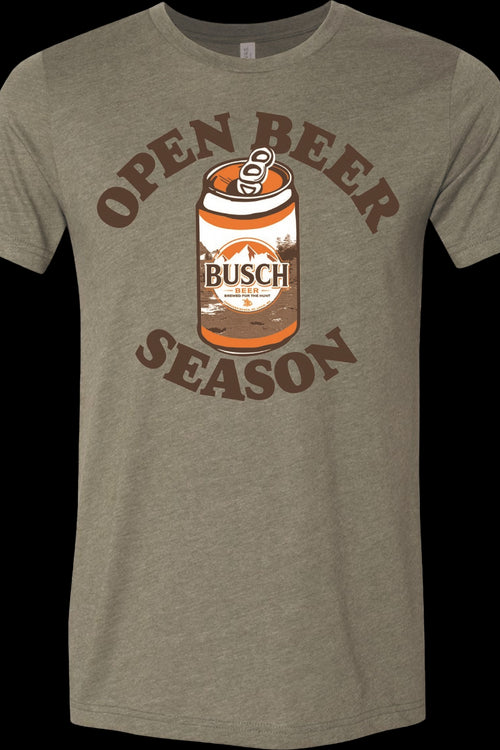 Open Beer Season Busch T-Shirtmain product image
