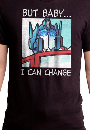 Optimus Prime I Can Change Transformers T-Shirt