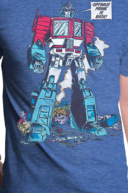 Optimus Prime Is Back Transformers T-Shirtmain product image