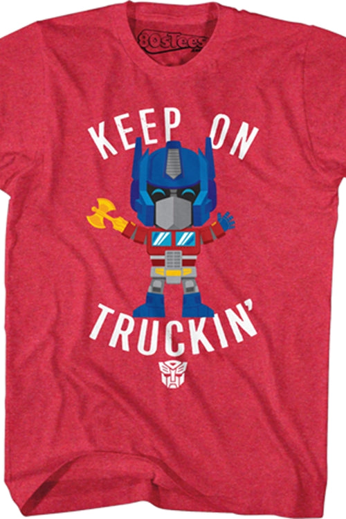 Optimus Prime Keep On Truckin' Transformers T-Shirtmain product image