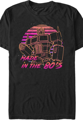 Optimus Prime Made In The 80's Transformers T-Shirt