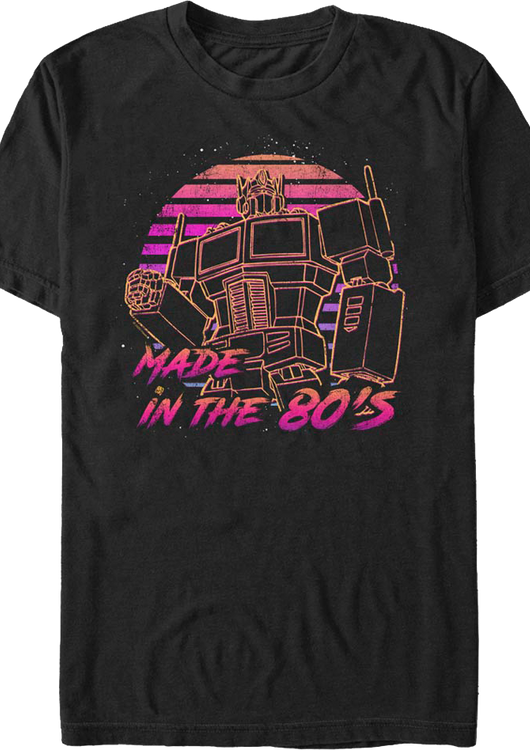 Optimus Prime Made In The 80's Transformers T-Shirt - main product image