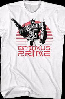 Optimus Prime Sunset Transformers T-Shirt