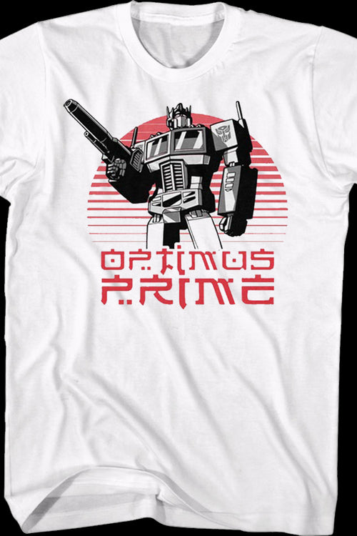 Optimus Prime Sunset Transformers T-Shirtmain product image
