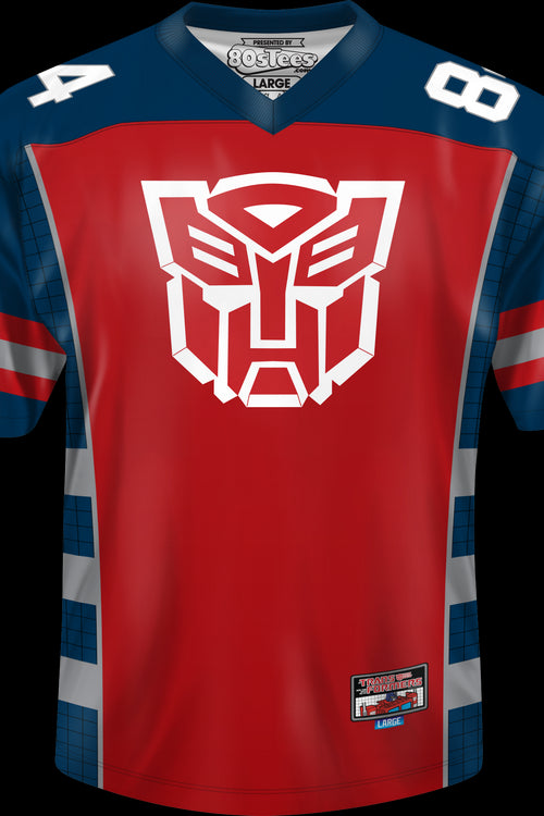 Autobots Optimus Prime Transformers Football Jerseymain product image