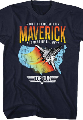 Out There With Maverick Top Gun T-Shirt