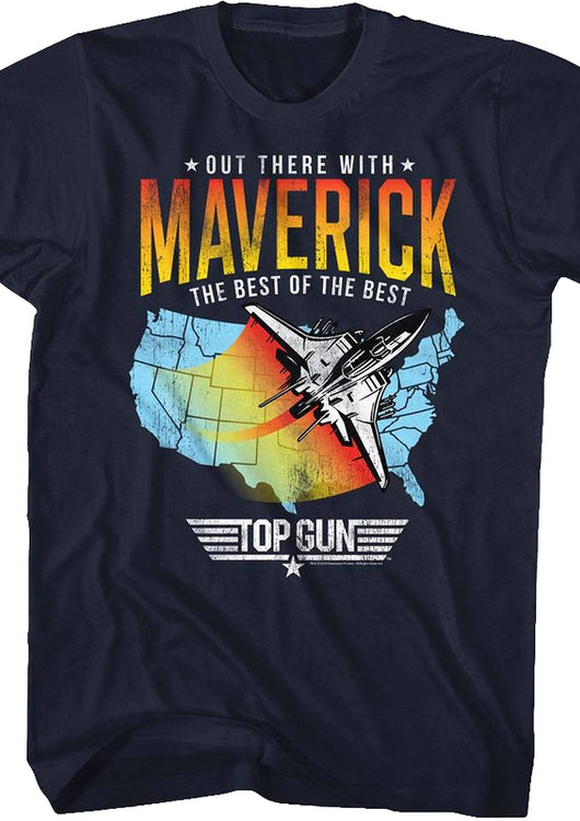 Out There With Maverick Top Gun T-Shirt - main product image