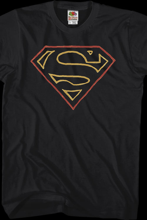 Outlined Superman Logo T-Shirtmain product image