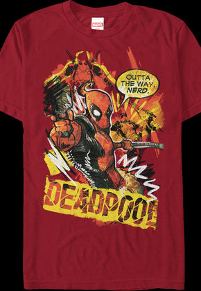 Outta The Way Nerd Deadpool T-Shirt