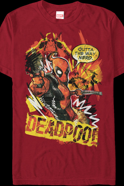 Outta The Way Nerd Deadpool T-Shirtmain product image