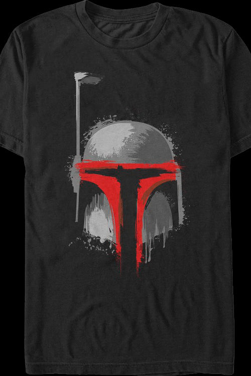 Paint Splatter Boba Fett Star Wars T-Shirtmain product image