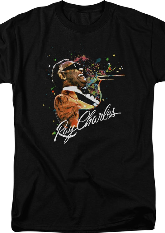 Paint Splatter Ray Charles T-Shirt - main product image