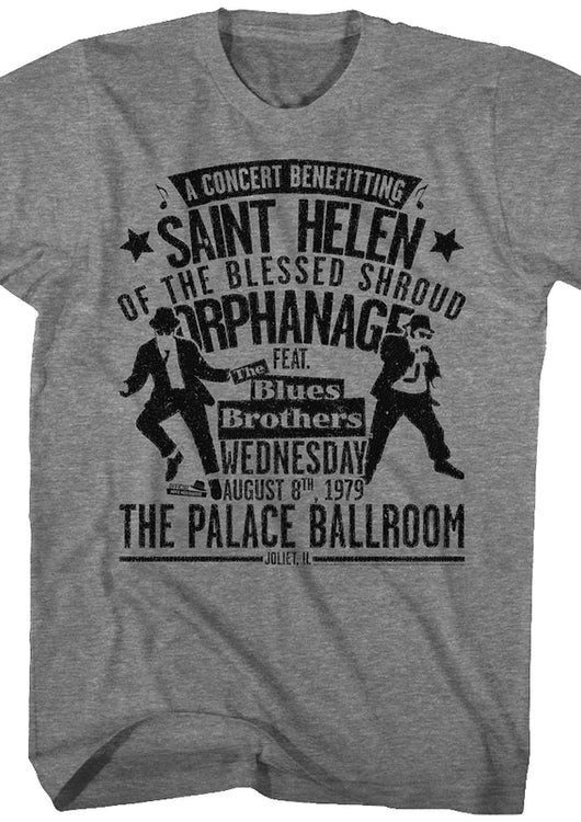 Palace Ballroom Concert Poster Blues Brothers T-Shirt - main product image