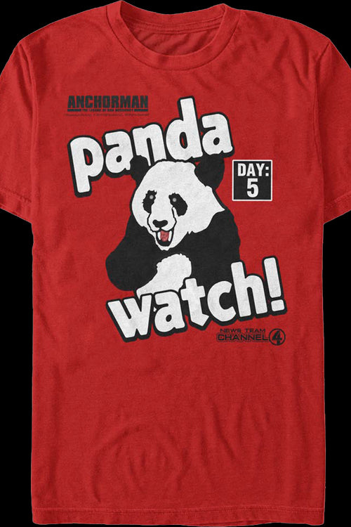 Panda Watch Anchorman T-Shirtmain product image