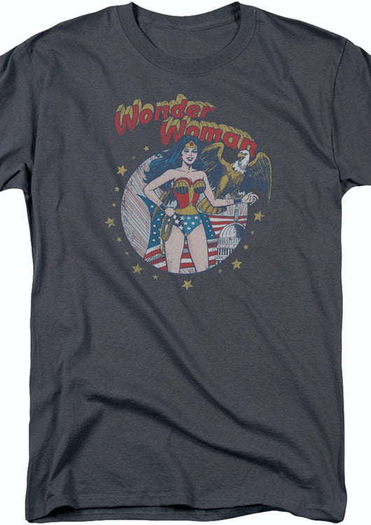 Patriotic Wonder Woman T-Shirt - main product image