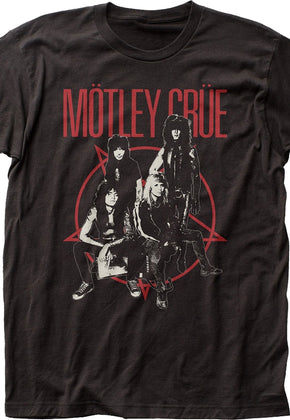 Pentagram Group Photo Motley Crue T-Shirt