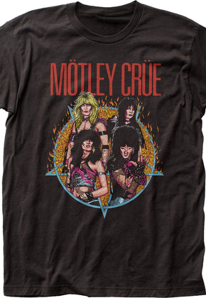 Pentagram Motley Crue T-Shirt