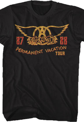 Black Permanent Vacation Aerosmith T-Shirt