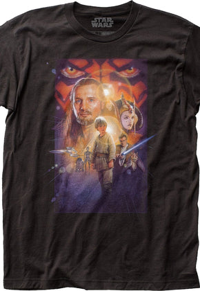 Phantom Menace Poster Star Wars T-Shirt