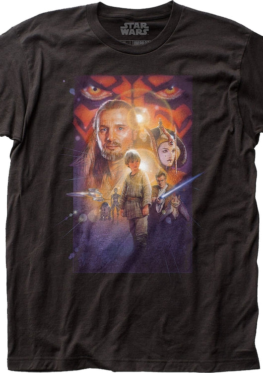 Phantom Menace Poster Star Wars T-Shirt - main product image