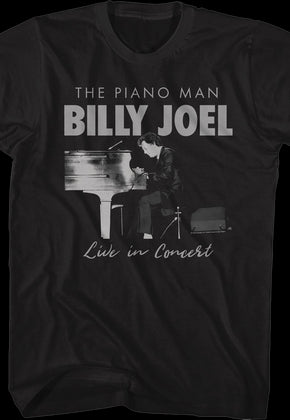 Piano Man Live In Concert Billy Joel T-Shirt