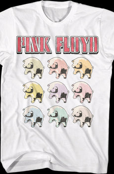 Pig Balloons Collage Pink Floyd T-Shirt