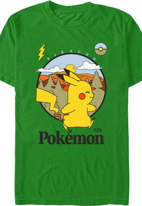 Pikachu Electric Type Pokemon T-Shirt