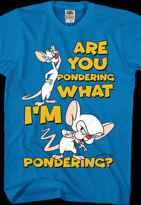 Pinky And The Brain Pondering Animaniacs T-Shirt