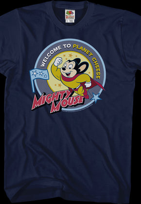 Planet Cheese Mighty Mouse T-Shirt