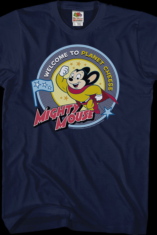 Planet Cheese Mighty Mouse T-Shirtmain product image