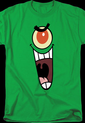 Plankton Face SpongeBob SquarePants T-Shirt