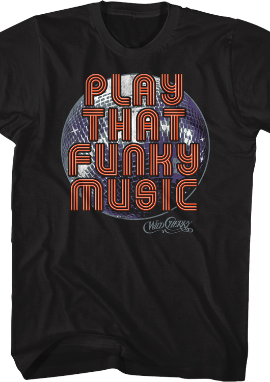 Play That Funky Music Disco Ball Wild Cherry T-Shirt - main product image