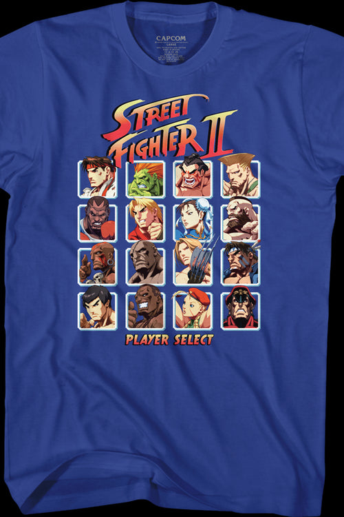 Player Select Street Fighter T-Shirtmain product image