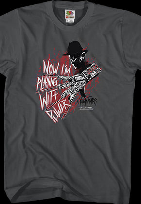 Playing With Power Nightmare On Elm Street T-Shirt