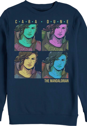 Pop Art Cara Dune Mandalorian Star Wars Sweatshirt