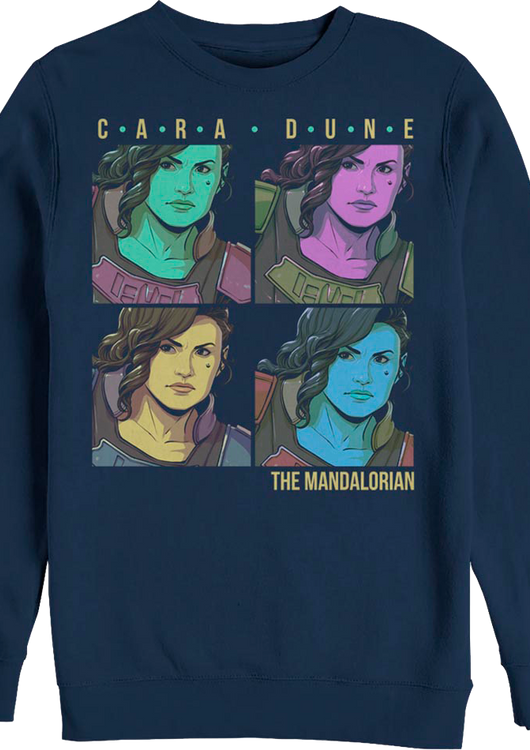 Pop Art Cara Dune Mandalorian Star Wars Sweatshirt - main product image