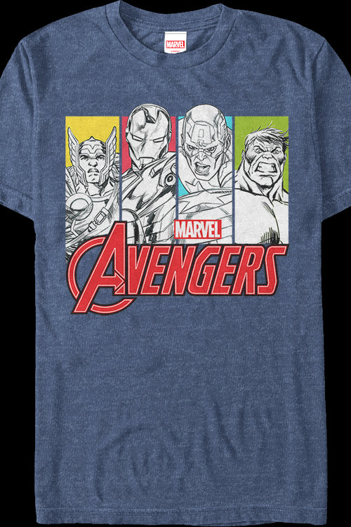 Pop Art Marvel Avengers T-Shirtmain product image