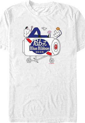 Pop Art Ride Pabst Blue Ribbon T-Shirt