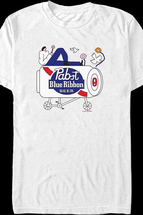 Pop Art Ride Pabst Blue Ribbon T-Shirtmain product image