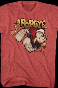 Popeye Gold Banner T-Shirt