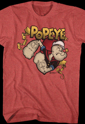 Popeye Gold Banner T-Shirt