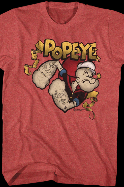 Popeye Gold Banner T-Shirtmain product image