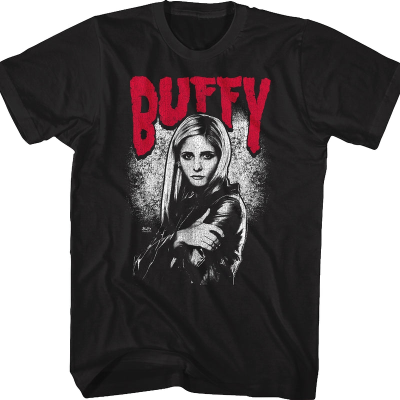 Posing Buffy The Vampire Slayer T-Shirt: Joss Whedon's Hit Show!