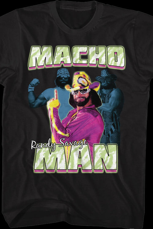 Posing Collage Macho Man Randy Savage T-Shirtmain product image