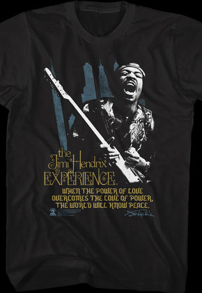 Power Of Love Jimi Hendrix T-Shirt