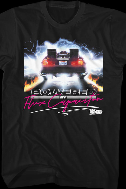 Powered By Flux Capacitor Back To The Future T-Shirtmain product image