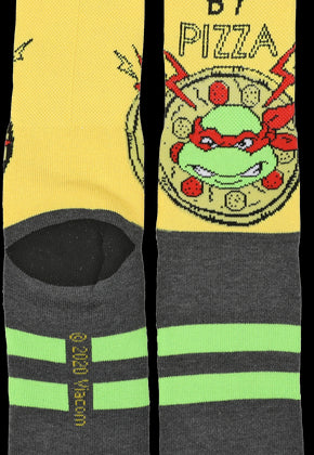Powered By Pizza Teenage Mutant Ninja Turtles Socks