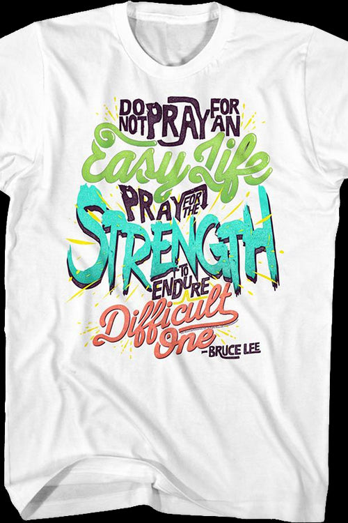 Pray For Strength Bruce Lee T-Shirtmain product image